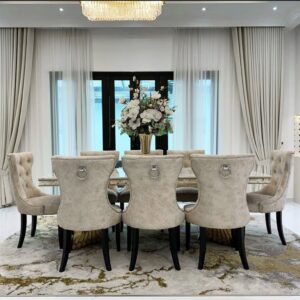 6 seater wooden dinning set